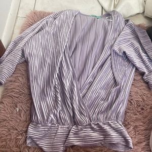 Purple cutout top